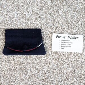 Handmade Patriotic Americana Pocket Wallet Card Holder Coin Pouch